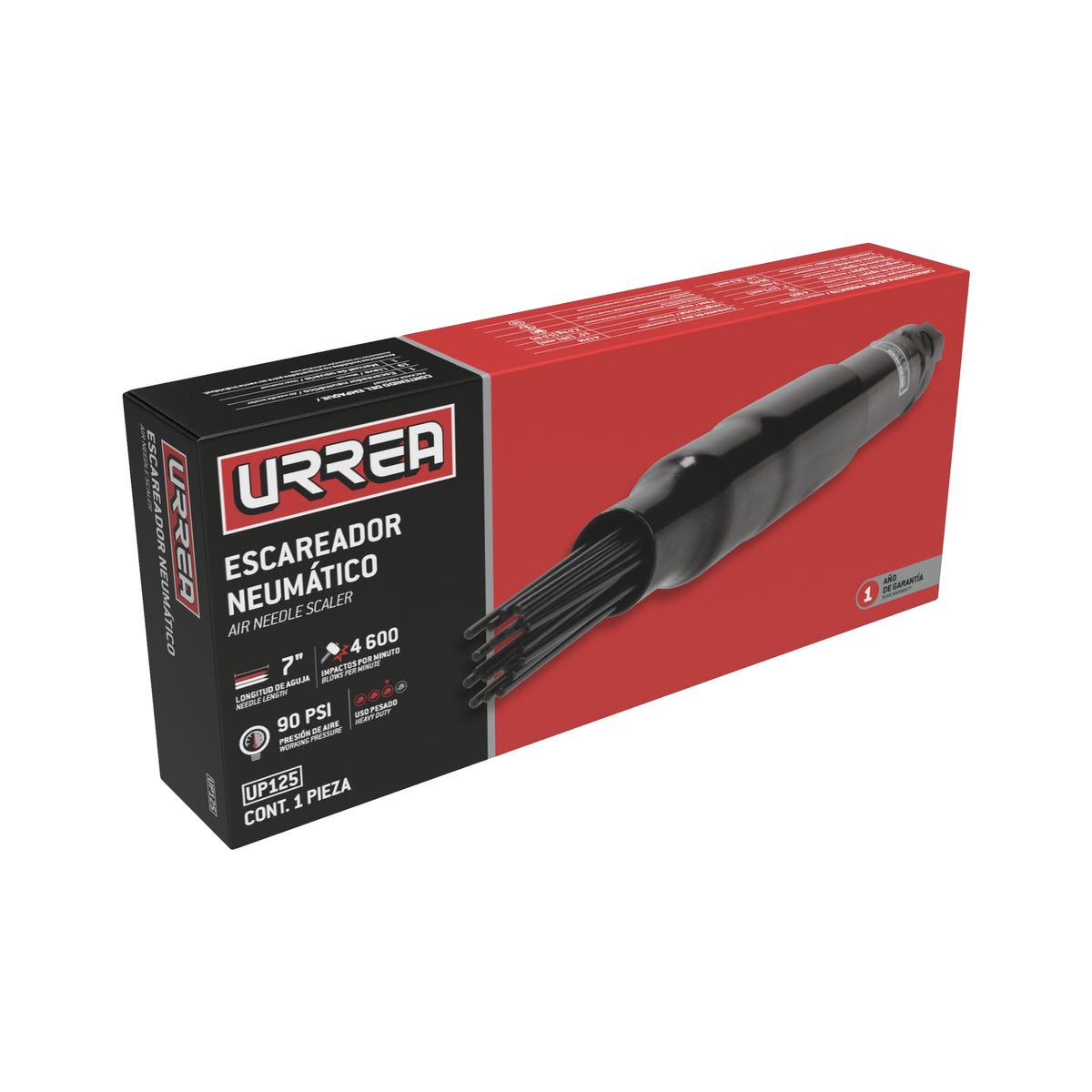 Escareador Neumático Con Capuchón Ajustable Y 19 Agujas 4, 600 GPM, Urrea UP125