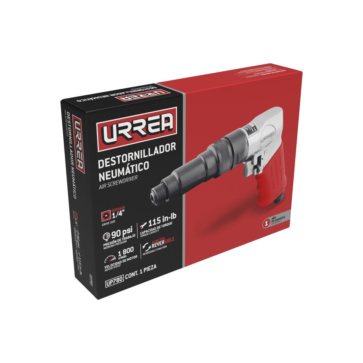 Destornillador Neumático 1, 800 RPM 35-70 in-lb, Urrea UP780