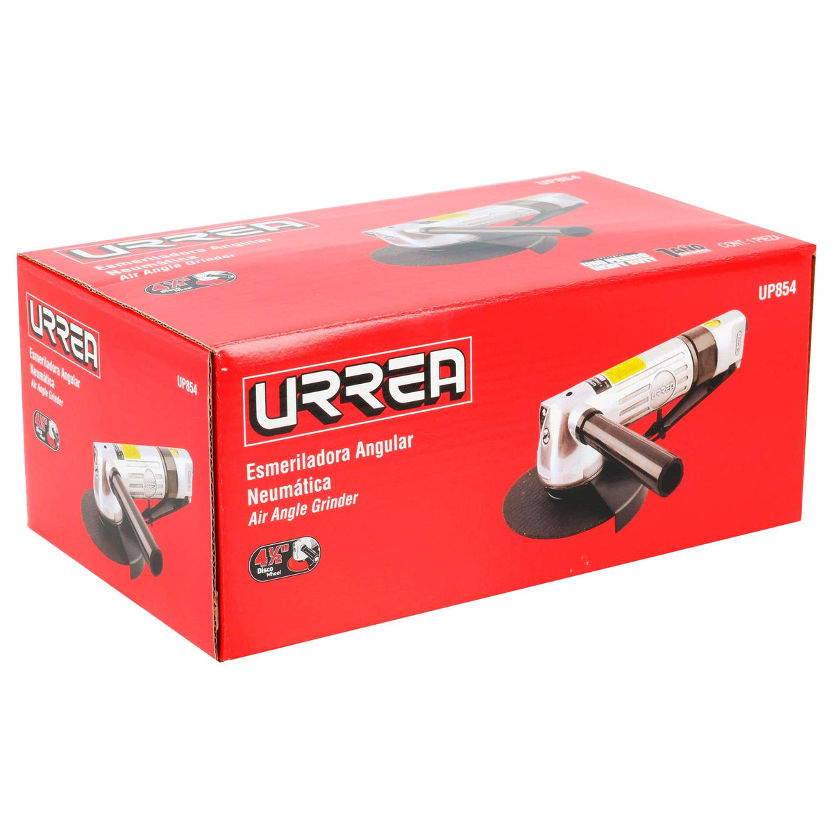 Esmeriladora Neumática Angular Para Discos Con Diámetro De 4-1/2 11, 000 RPM, Urrea UP854