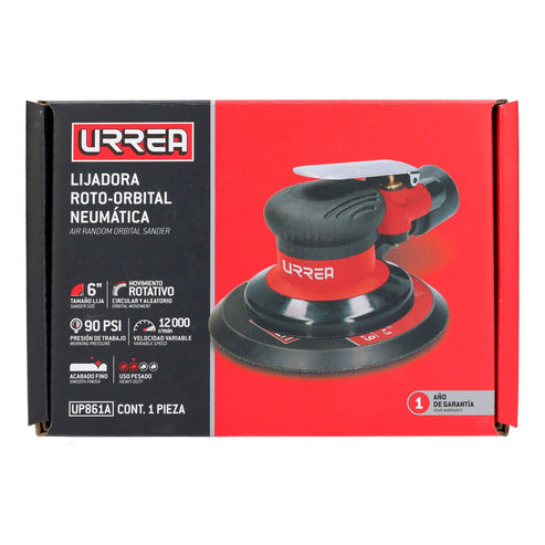 Lijadora Neumática Roto-Orbital 6 12, 000 RPM, Urrea UP861A