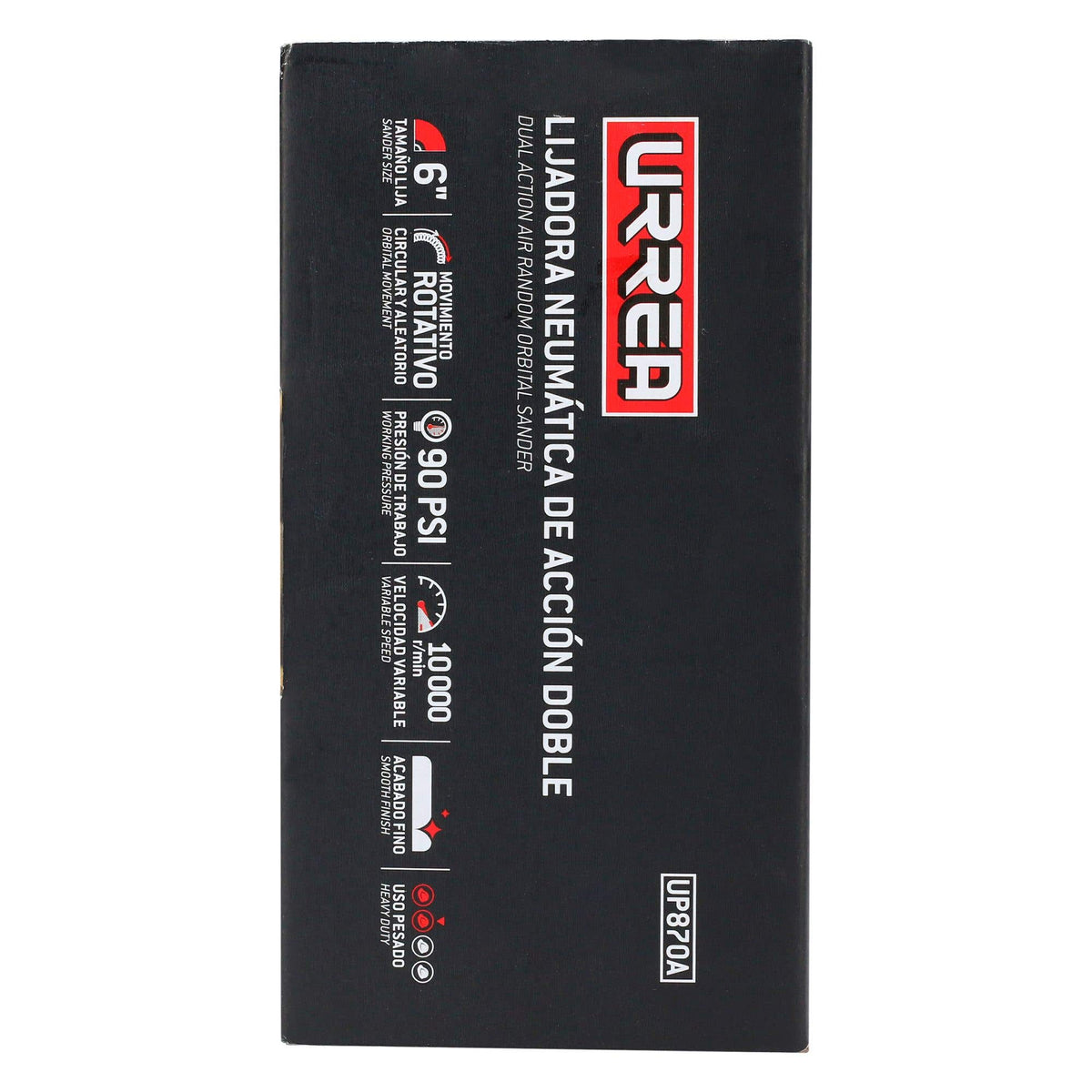 Lijadora Neumática Acción Dual 6 10, 000 RPM, Urrea UP870A