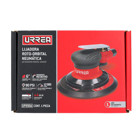 Lijadora Neumática Roto-Orbital 6 12, 000 RPM, Urrea UP890A
