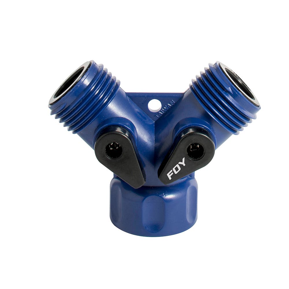 Adaptador Para Manguera De Riego En Y De Plástico, 11.5 cm x 7.2 cm, Foy VALY01P
