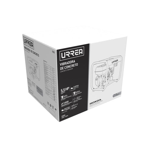 Vibradora De Concreto A Gasolina Con Motor De 4 Tiempos, 5.5 HP, Urrea VC855
