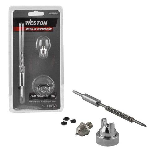 Kit De Reparación Para W-70200 (Aguja De Flujo, Boquilla Y Tobera) | W-70200-K