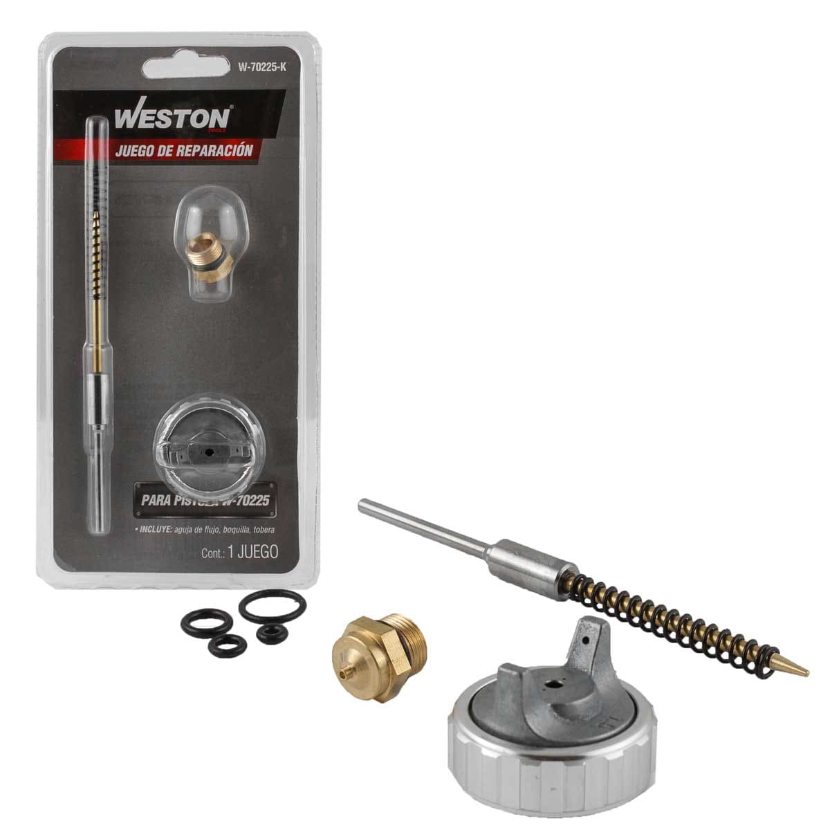 Kit De Reparación Para W-70225 (Aguja De Flujo, Boquilla Y Tobera) | W-70225-K
