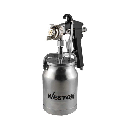 Pistola Para Pintar Alta Presión De Succión Vaso Aluminio 1LT 70 PSI | W-70230