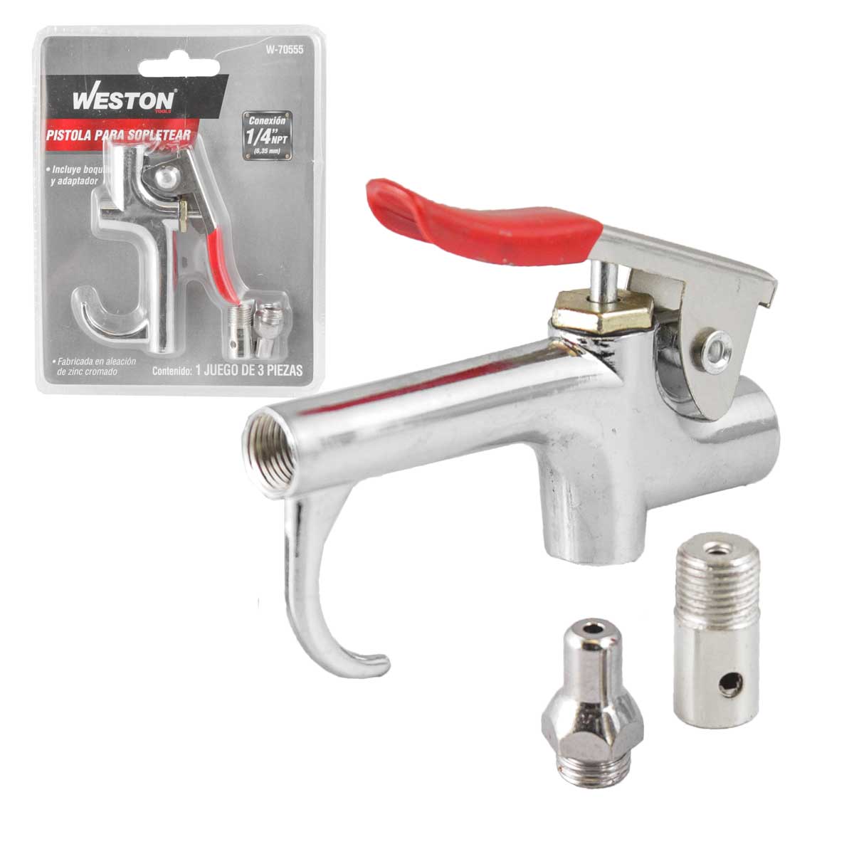 Pistola Metálica Para Sopletear 1/4'' NPT | W-70555