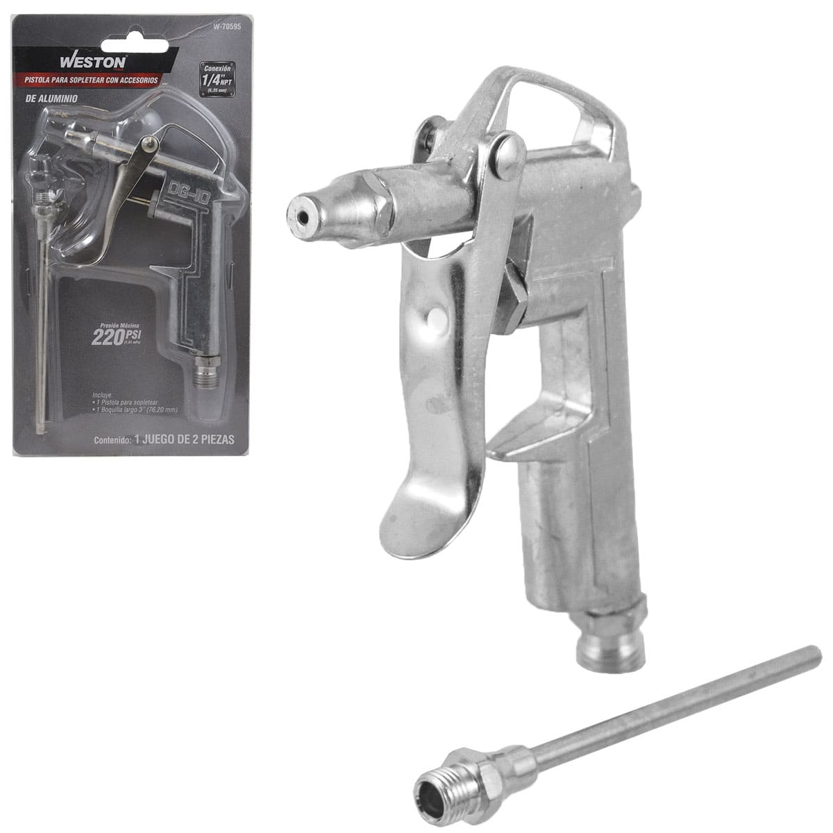 Pistola Para Sopletear Con Accesorios | W-70595