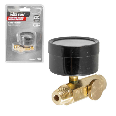 Regulador De Aire Con Calibrador 1/4'' NPT | W-70635