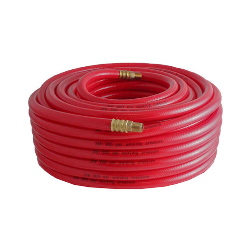 Manguera Para Aire De PVC Roja 3/8'' X 100 Ft Conector 1/4'' NPT | W-70720