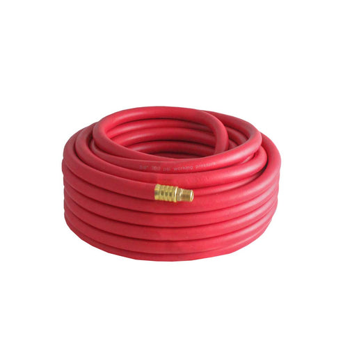 Manguera Para Aire De Hule Roja 3/8'' X 50 Ft Conector 1/4'' NPT | W-70725