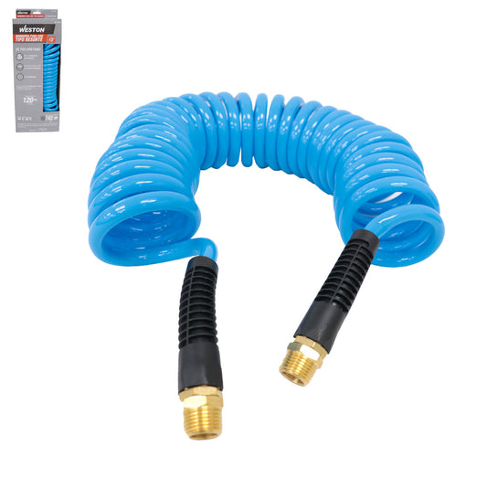 Manguera Para Aire De PU Tipo Resorte 1/2'' X 25´ Conector 1/2'' NPT | W-70770