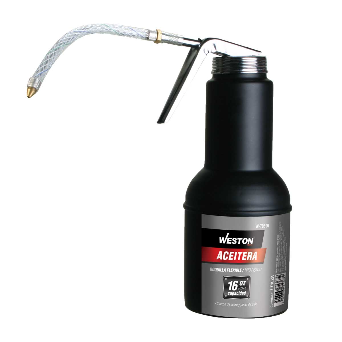 Aceitera Flexible Tipo Pistola 16OZ | W-70890