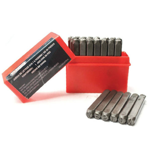 Juego de Números de Golpe 1/4" - Caja con 9 Piezas | W-724