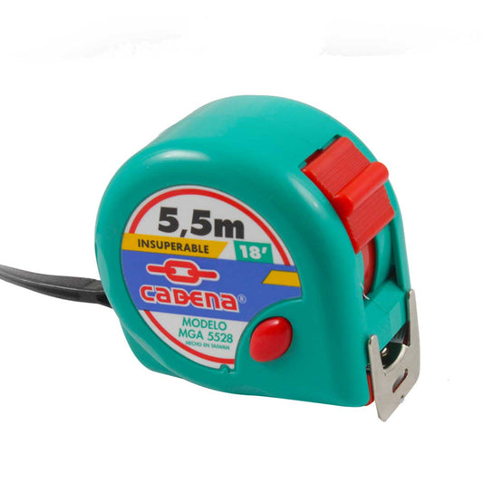 Flexómetro Cadena 5.5 m Aqua 28MM Ancho | WGA-5528