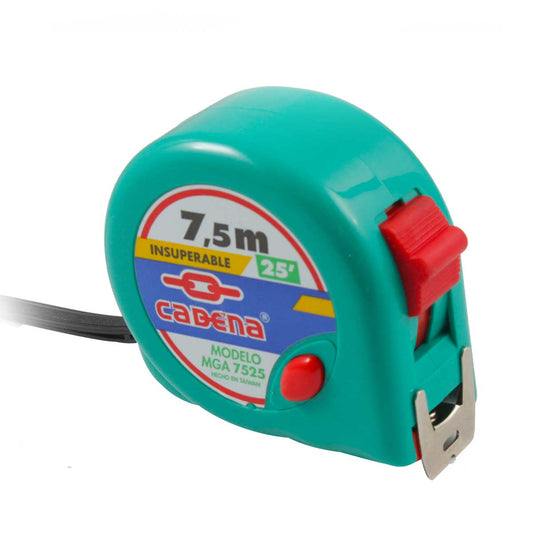 Flexómetro Cadena 7.5 m Aqua | WGA-7525