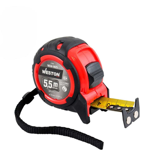 Flexómetro Anti Impacto Rojo 5.5m x 25mm