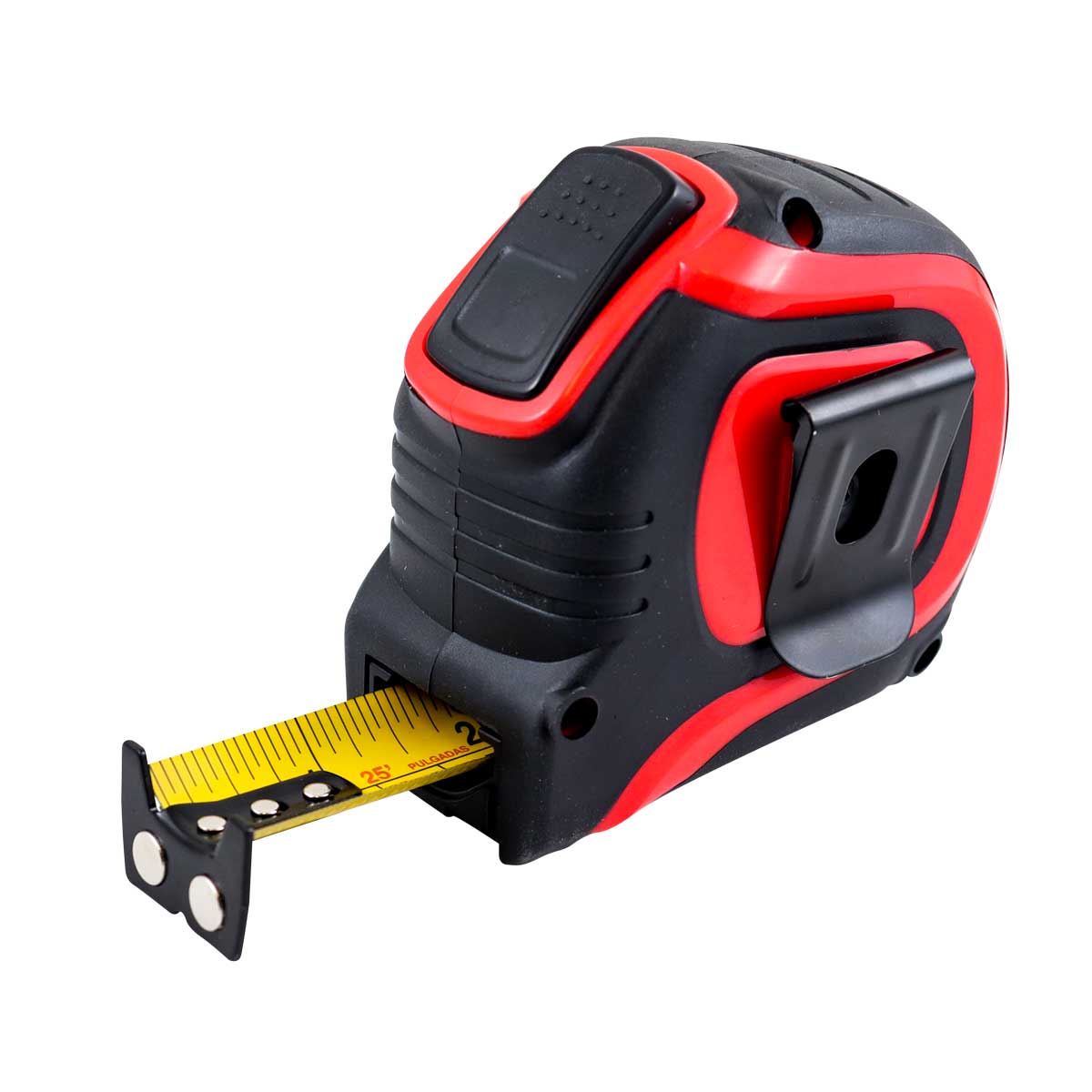 Flexómetro Cinta Ancha 7.5 m x 27 mm con Gancho Doble Magnético | WGW-0060