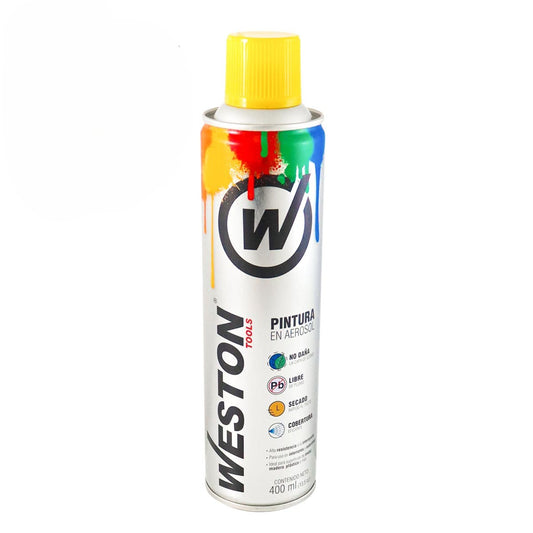 PINTURA AEROSOL AMARILLO OCRE 400ml (Precio x Pieza- Caja C/12 pzs) WM-0010