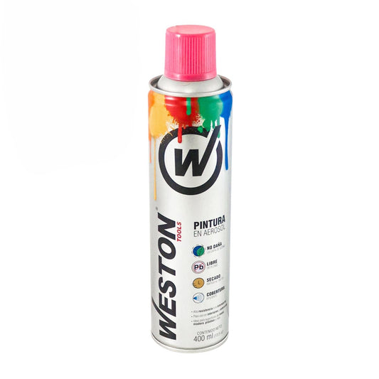 PINTURA AEROSOL ROSA BRILLANTE 400ml (Precio x Pieza- Caja C/12 pzs) WM-0095