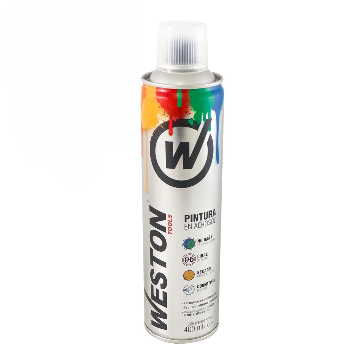 PINTURA AEROSOL TRANSPARENTE 400ml (Precio x Pieza- Caja C/12 pzs) WM-0100