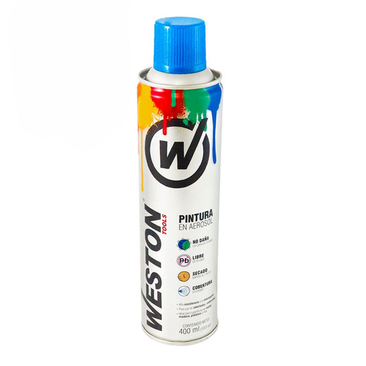 PINTURA AEROSOL AZUL METALICO 400ml (Precio x Pieza- Caja C/12 pzs) WM-0205
