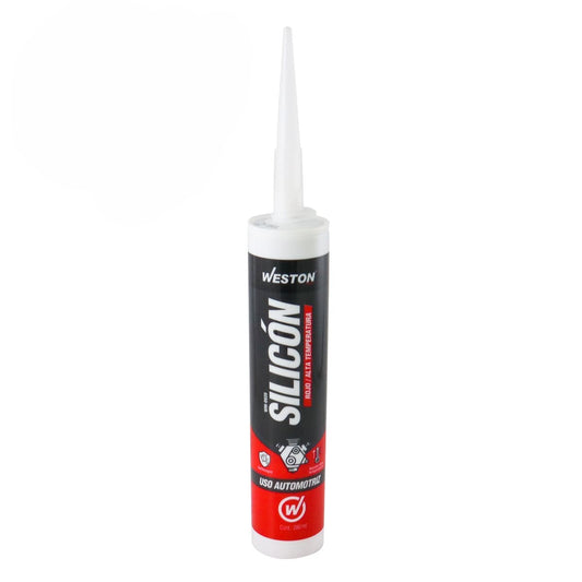 SILICON ROJO ALTA TEMPERATURA CARTUCHO 280g (Precio x Pieza - Caja C/24 pzs) WM-0920