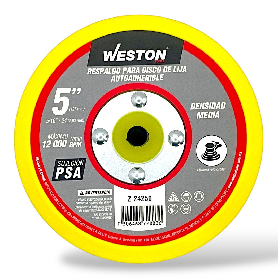 Respaldo Para Disco De Lija Autoadherible PSA 5"