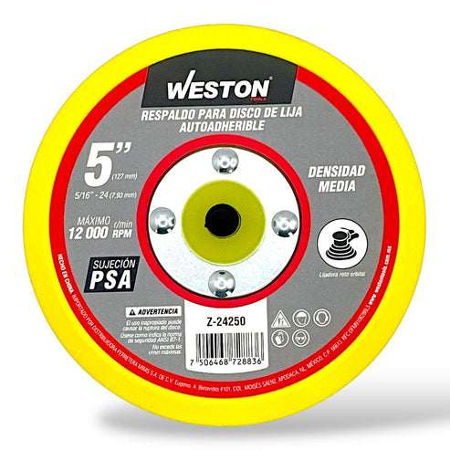 Respaldo Para Disco De Lija Autoadherible PSA 5"