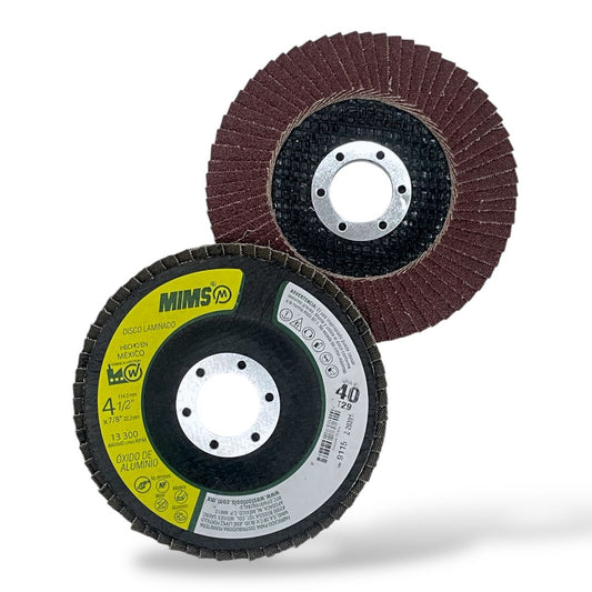 Disco Laminado Óxido de Aluminio 4-1/2" x 7/8" G40 T29 – MIMS Z-20391