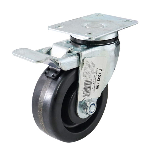 Rodaja Fenólica Giratoria con Freno 4X1-1/2" | Y-1032-100