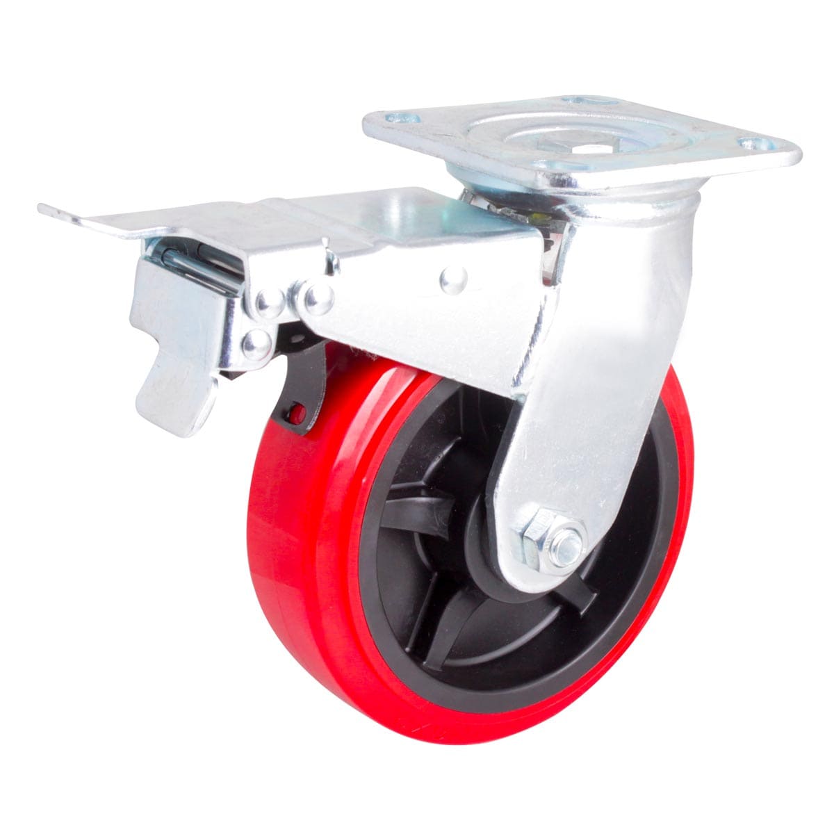 RODAJA PU C/PP GIRA. C/FRENO TOTAL 6 X 2" Y-1053-150