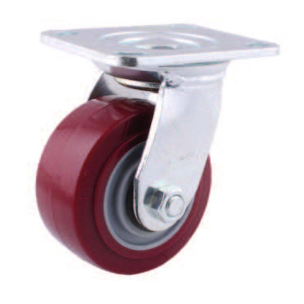 Rodaja Marrón PU Giratoria 6X2" | Y-1065-150