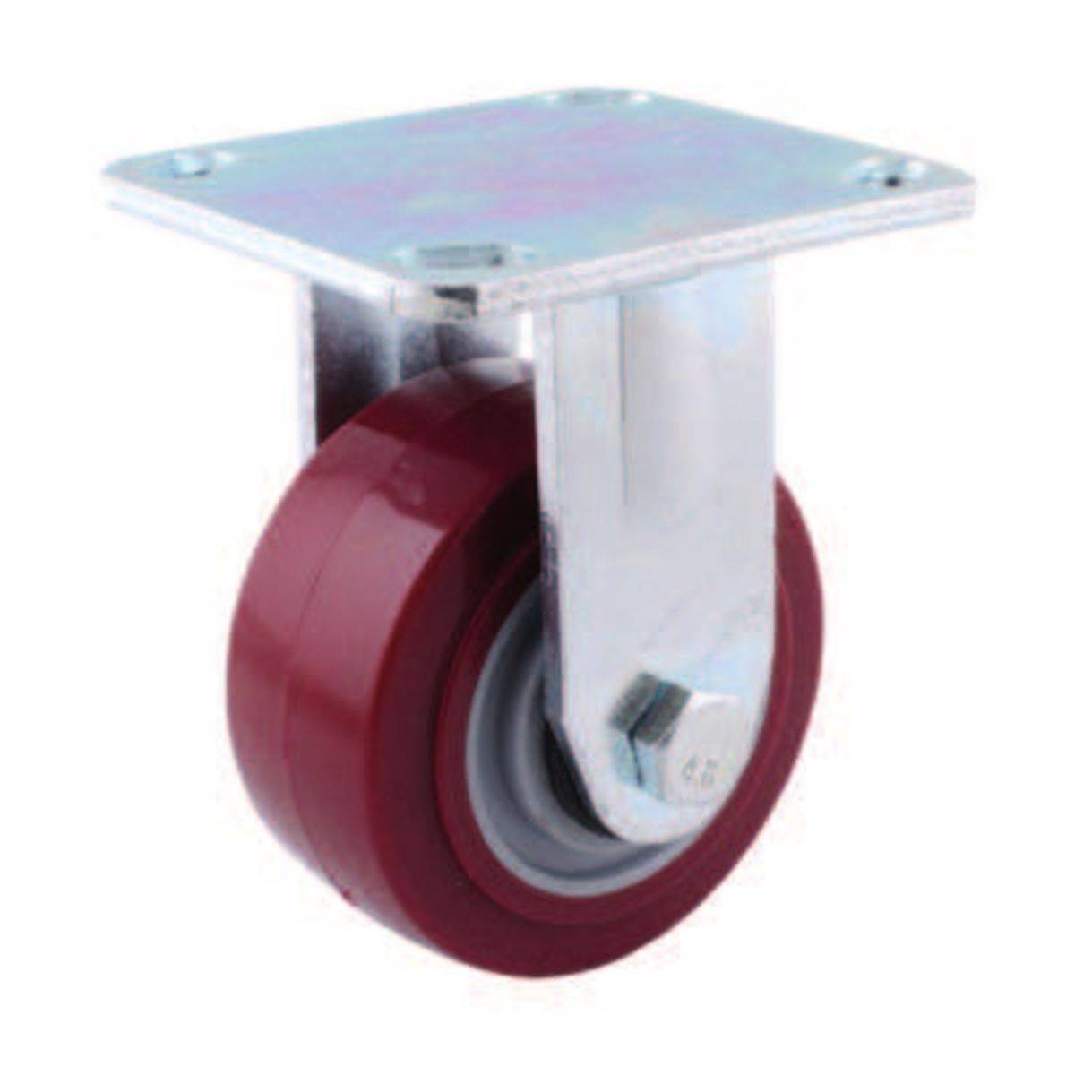 RODAJA MARRÓN PU FIJA 5X2" Y-1067-125