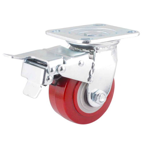 MARRÓN PU GIRA. C/FRENO TOTAL 4X2" Y-1068-100