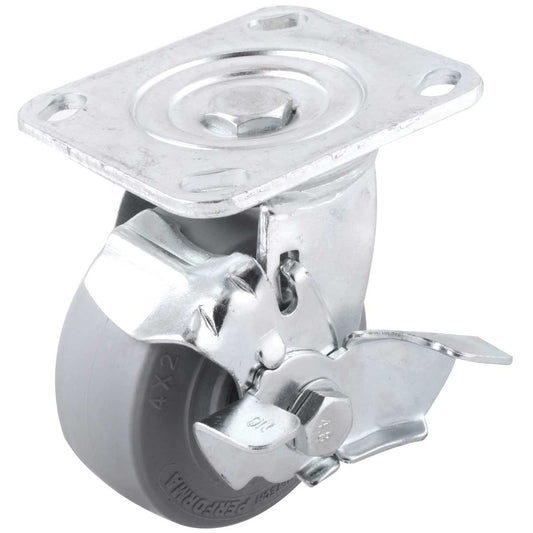 Rodaja TPR Hi-Performance Giratoria con Freno 6X2" | Y-1071-150