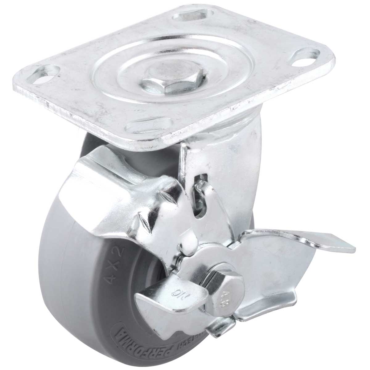 Rodaja TPR Hi-Performance Giratoria con Freno 4X2" | Y-1071-100