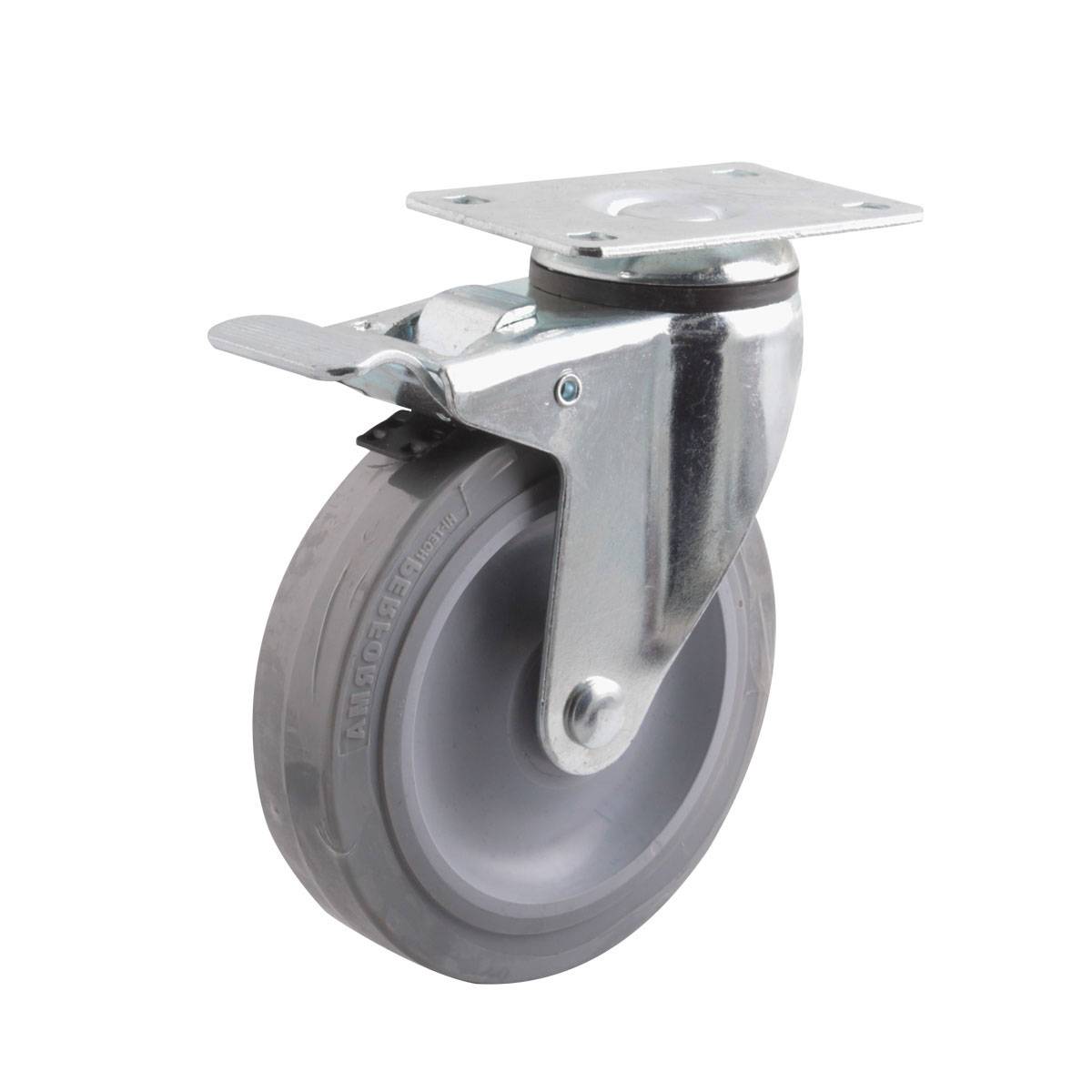 Rodaja TPR Hi-Performance Giratoria con Freno 4X1-1/4" | Y-1074-100