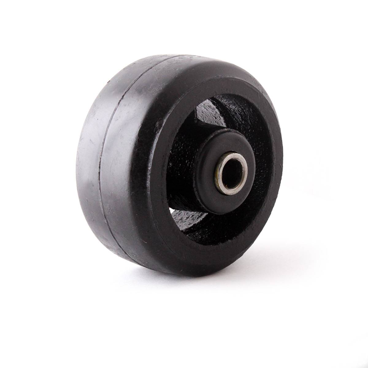 Rueda Fierro Vaciado con Hule Negro 4X2" con Balero | Y-1080-100
