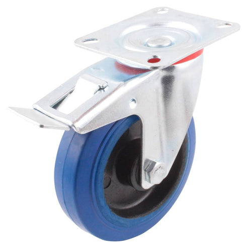 GIRA. C/FRENO DE GOMA AZUL 3" Y-1092-075