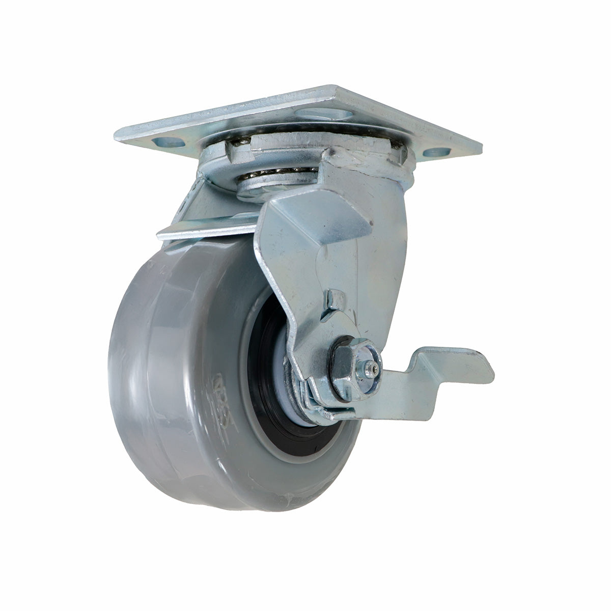 Rodaja Antiestática TPR Giratoria con Freno 4" x 2" | Y-1280-100