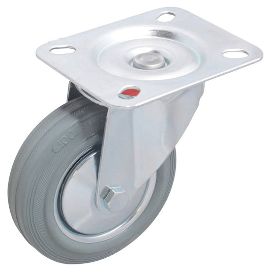 RODAJA HULE GRIS INDUSTRIAL GIRA. 100X30MM Y-4021-100