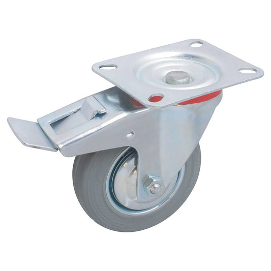 RODAJA GRIS INDUSTRIAL GIRA. C/FRENO 100X30MM Y-4023-100