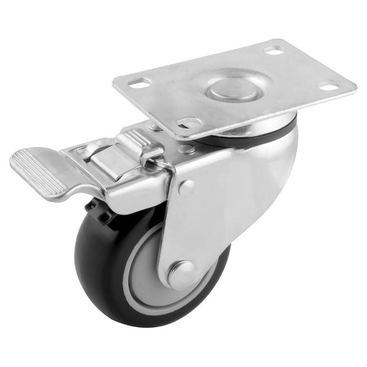 RODAJA PU /PP P/SUPER GIRA. C/FRENO 77X32MM Y-4093-77