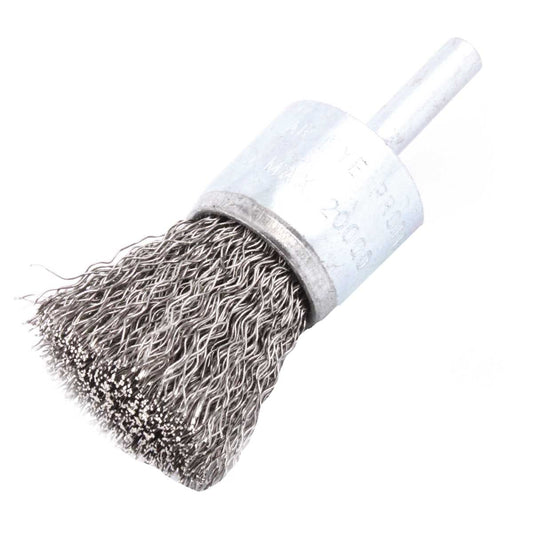 Cepillo Tipo Brocha Ondulado 1-1/4" con Vástago 1/4" Acero Al Carbón .014"