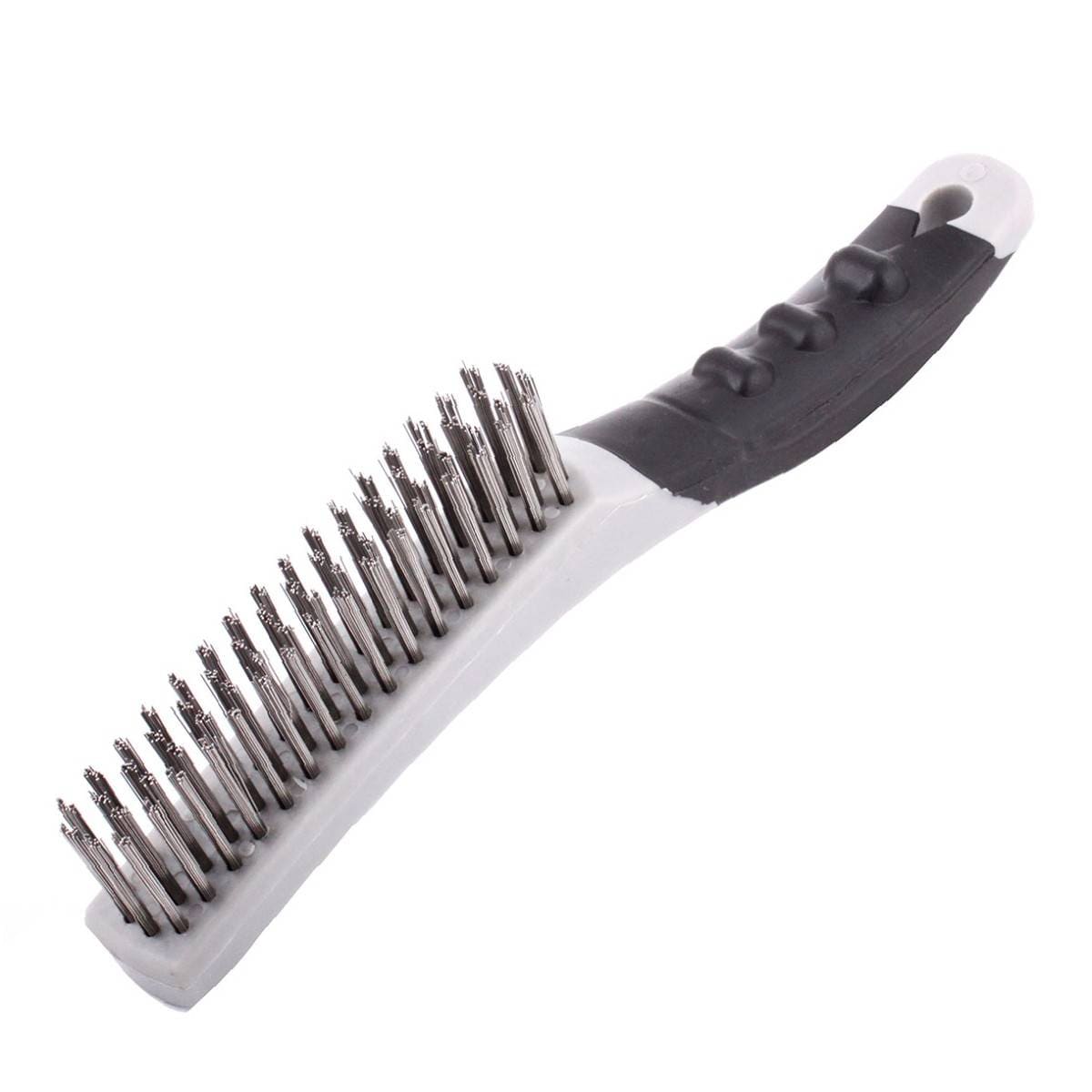Cepillo con Mango Plastico Ergonomico 4X16 Pinceles Acero Al Carbón 0.014"