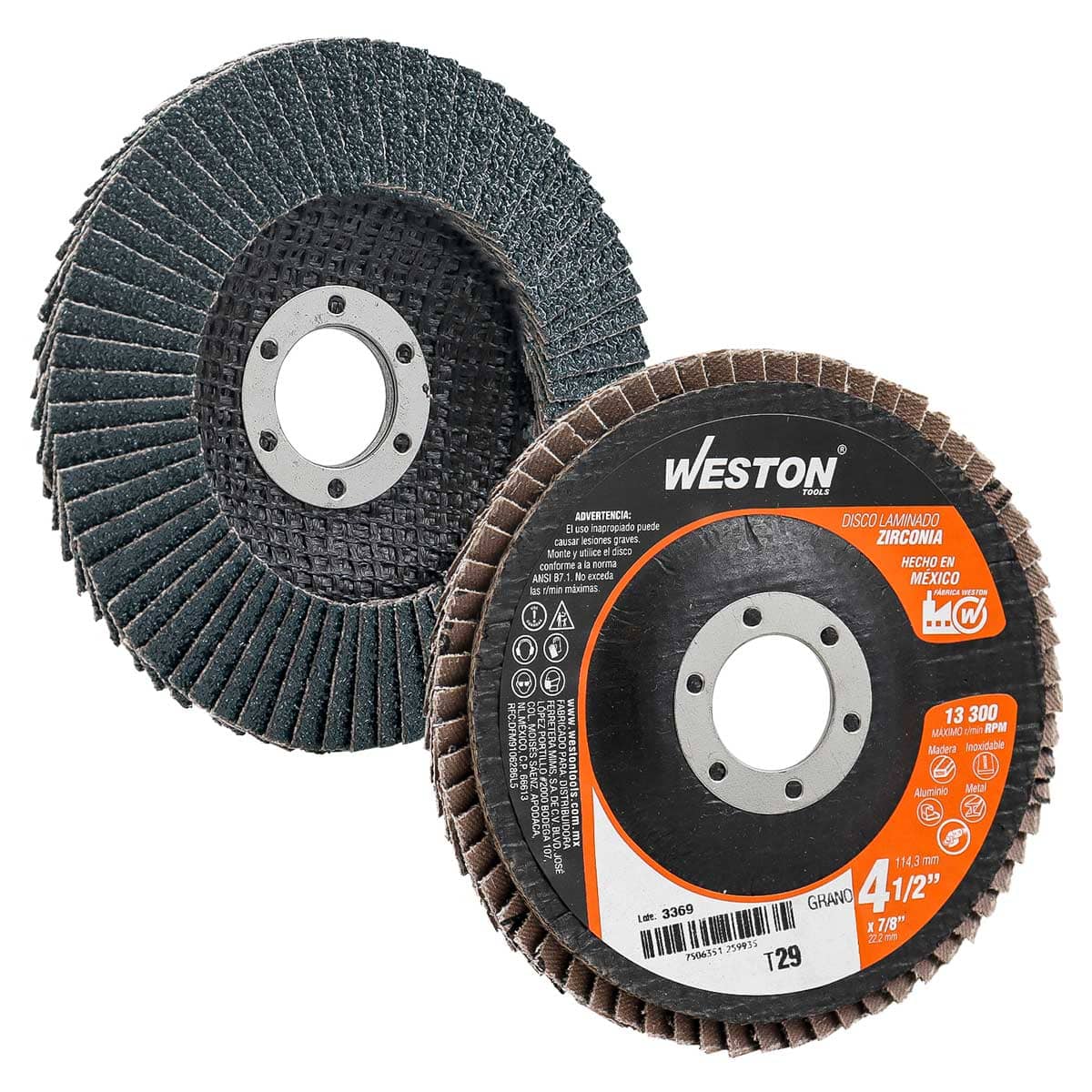 Disco Laminado Zirconia 7" Grano 40 | Z-13508