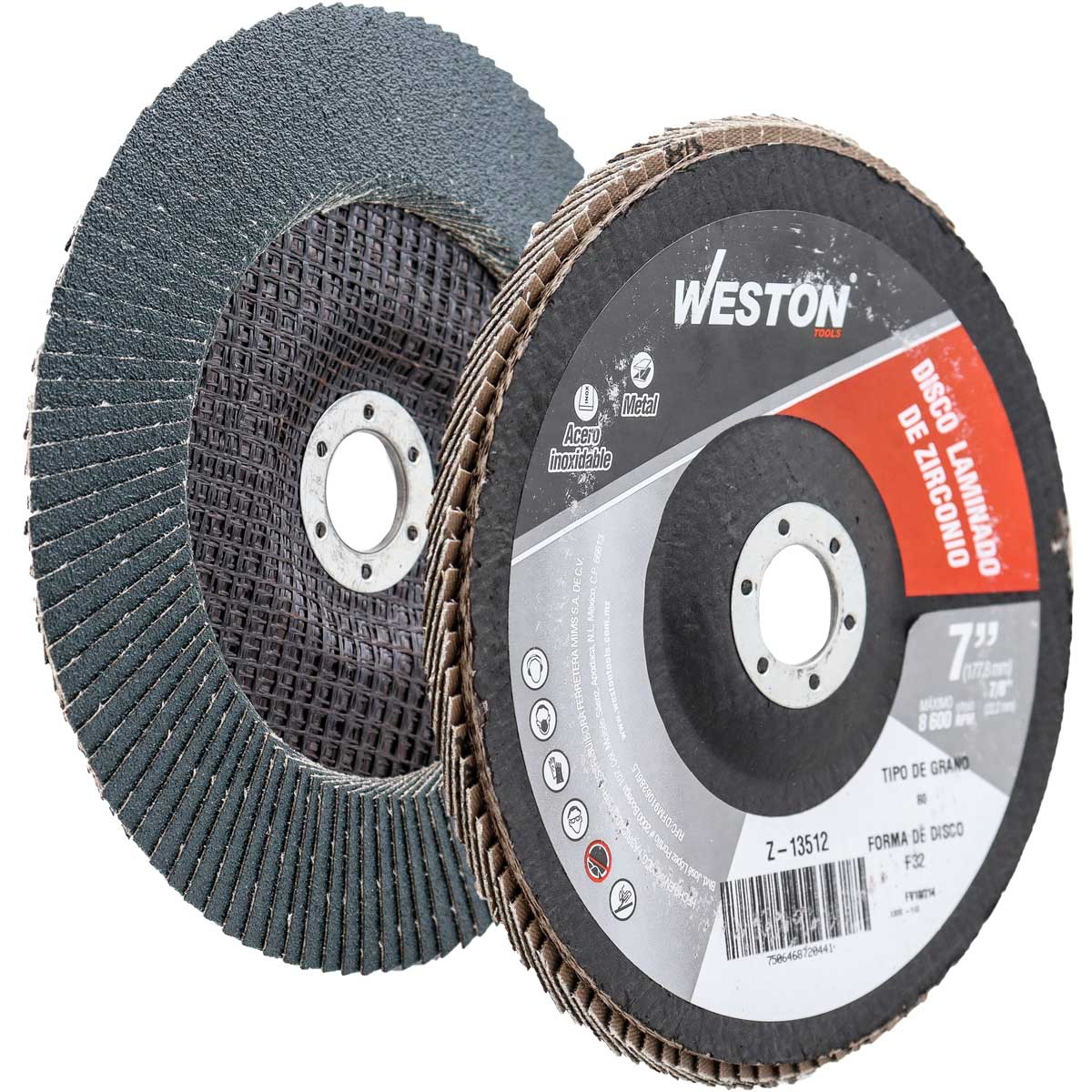 Disco Laminado Zirconia 7" Grano 80 | Z-13512