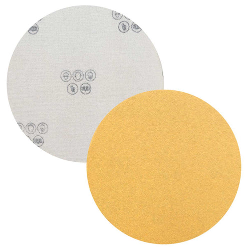 Disco De Lija 6" Óxido De Aluminio Grip Oro Con Respaldo De Papel (Semiabierto) G320